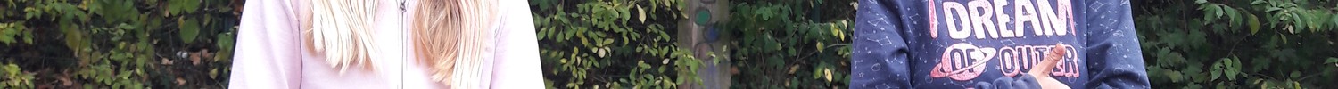 Fabienne (Schülersprecherin) und Lucia (Vertretung)
